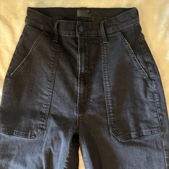 MOTHER The‎ Wrapper Patch Springy Ankle jeans 26 charcoal - Picture 3 of 5
